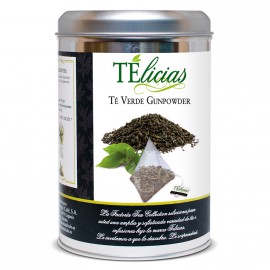 "Telicias" Gunpowder Green Tea - 25 Pyramid tea bags