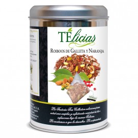 "Telicias" Piramides 25 ud. "Rooibos de Galleta y Naranja"