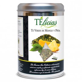 "Telicias" Piramides 25 ud. Té verde "Mango y Piña"