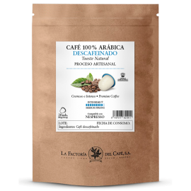 Cápsulas de café descafeinado 100% arábica 20 ud compatibles con Nespresso